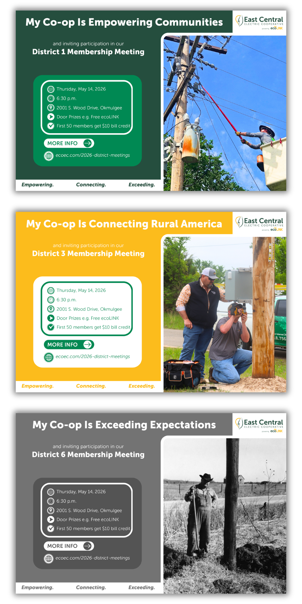 Image of District 1, District 3, and District 6 Official Notices