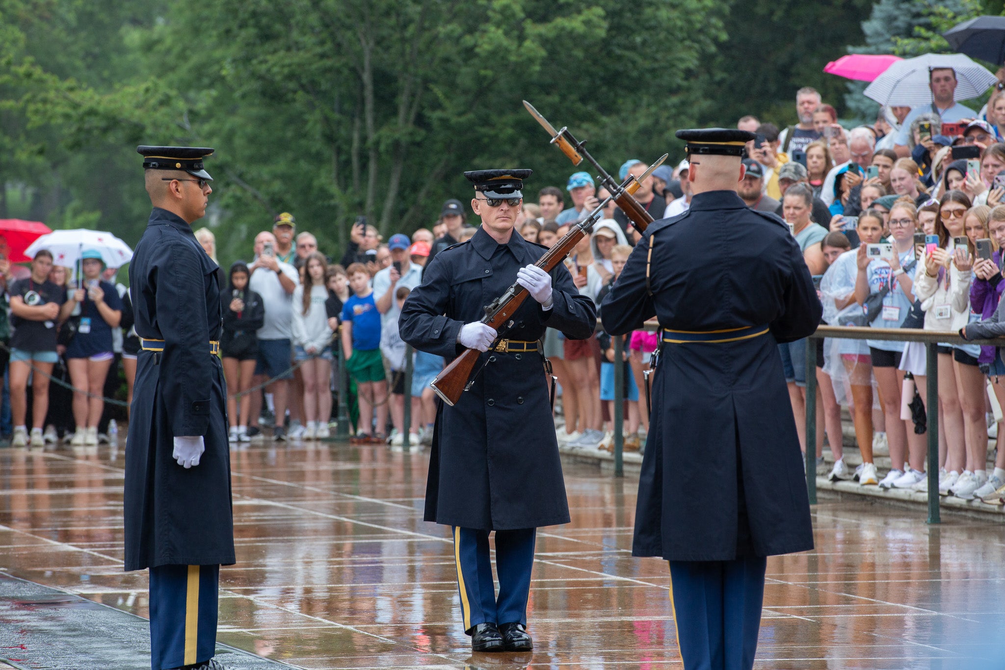 Changing of the Guard at the Tomb of the Unknown Soldier, Arlington.
