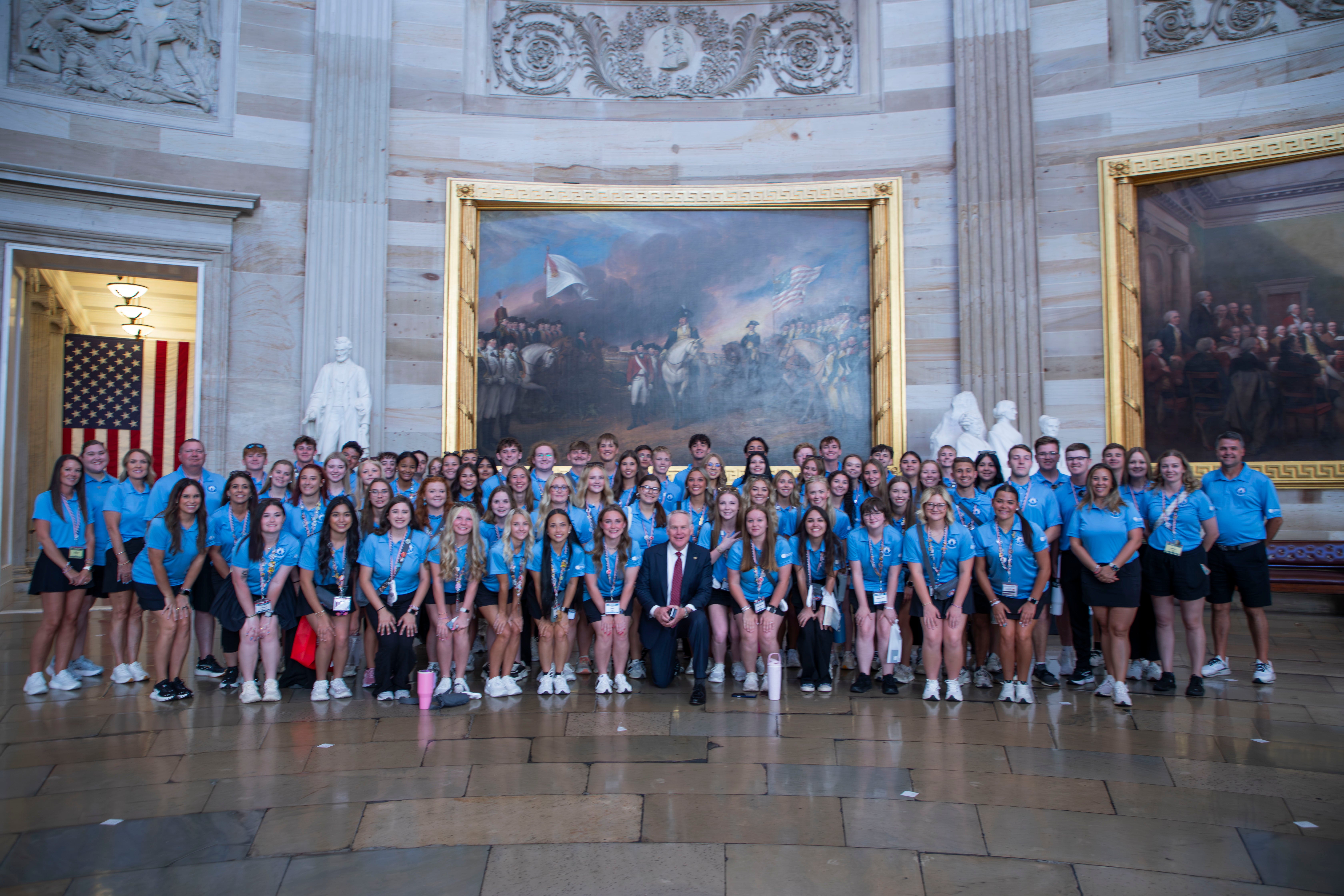 Student tour with Senator A