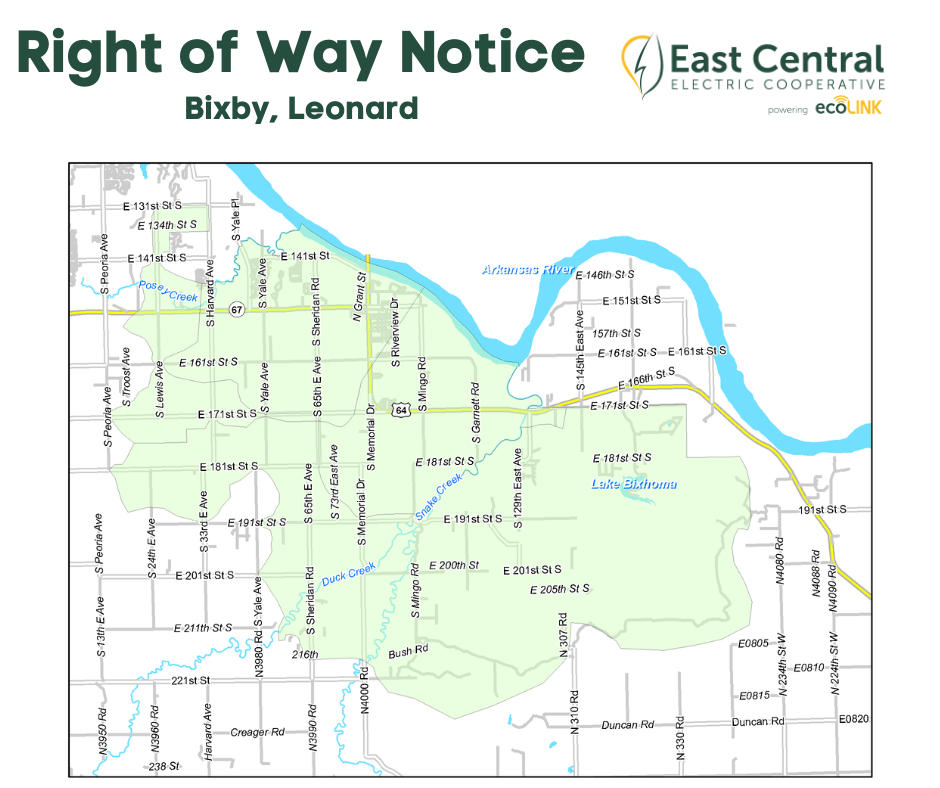 Map of tree trimming efforts