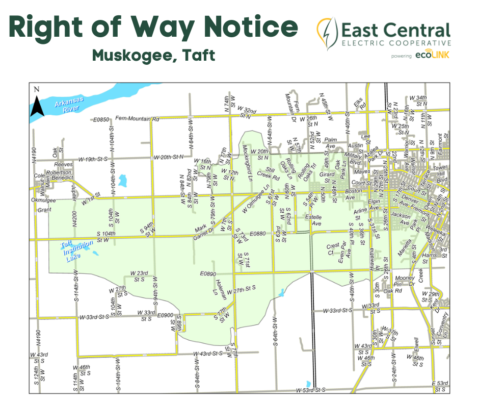 Map of tree trimming efforts