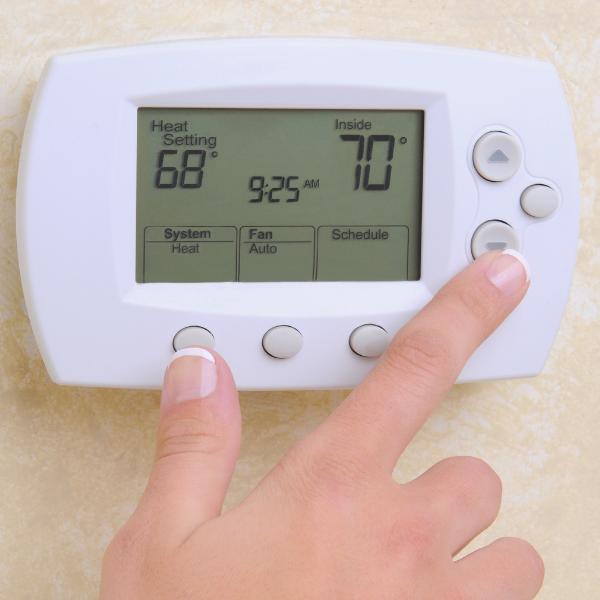 A programmable thermostat