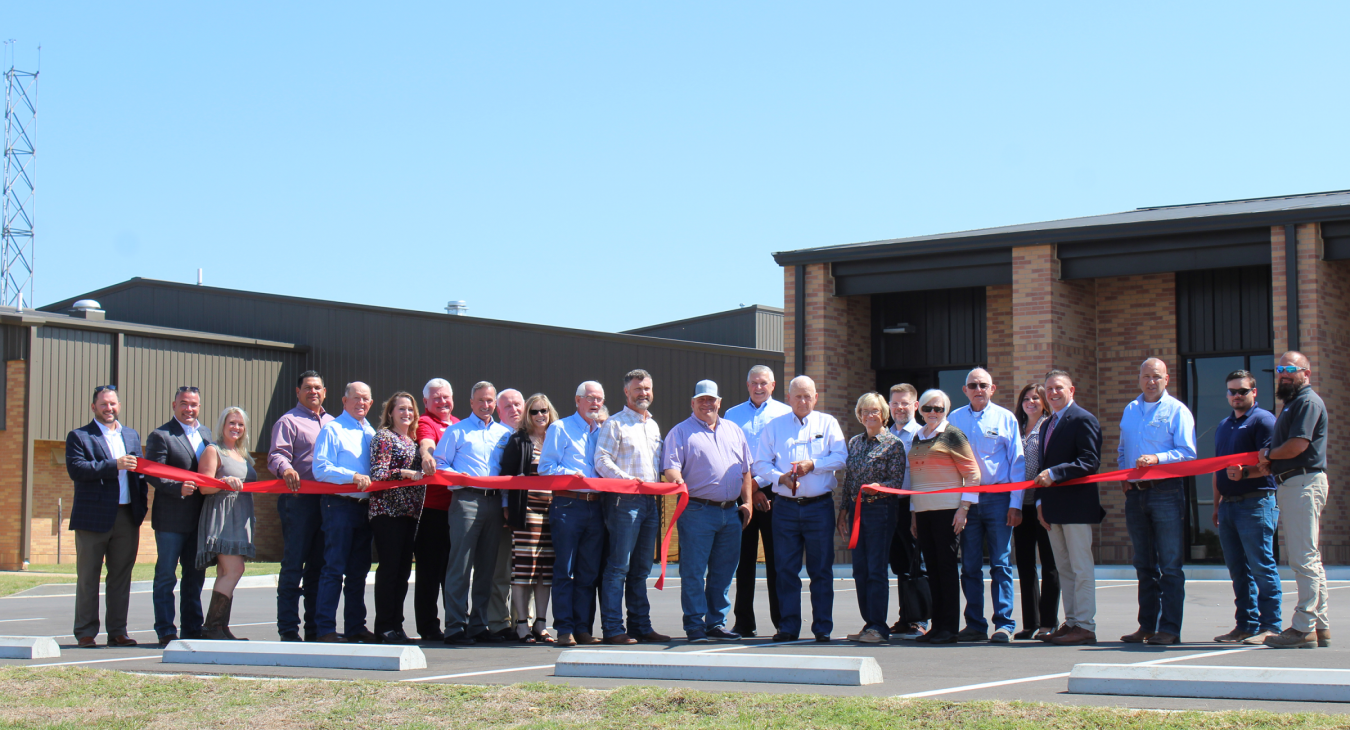 Ribbon cutting at ECOEC Headquarters.