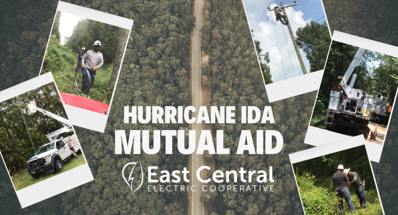 East Central Electric Cooperative Linemen continue restoring power in hurricane-racked Louisiana