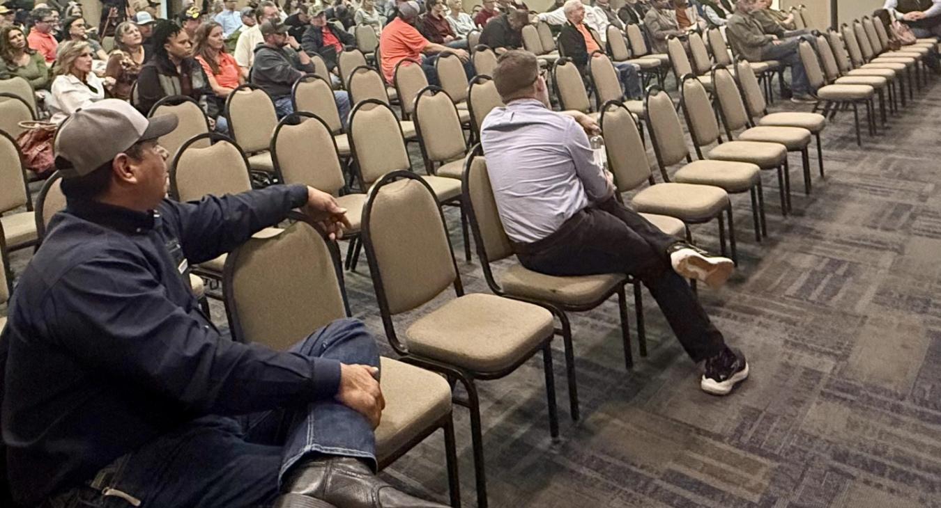 Co-op members and employees in attendance at the Muskogee member engagement forum on January 13, 2026.